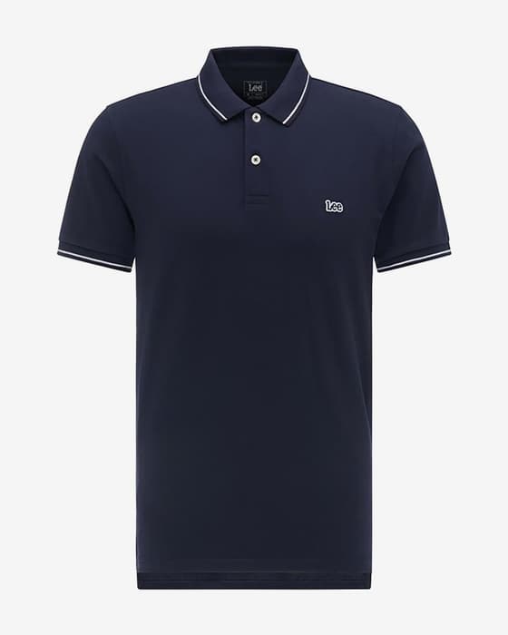 Polo Lee Small Logo manga corta azul marino