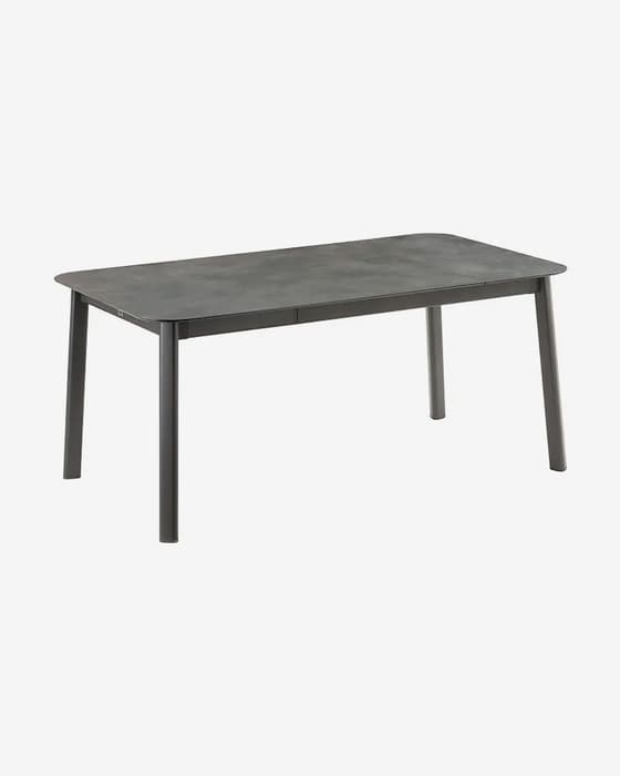 Tavolo Lafuma Mobilier Oron 100 x 169 - 209 cm grigio scuro