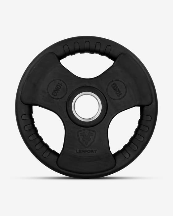 Leffort Rubber Grip 10 kg Olympic Disc