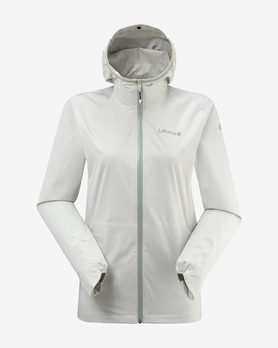Chaqueta fina con capucha Lafuma Active 2.5L blanco grisáceo mujer
