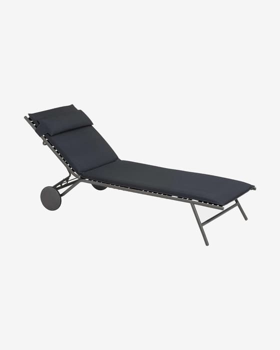 Lafuma Mobilier Miami II BeComfort Liegestuhl schwarz
