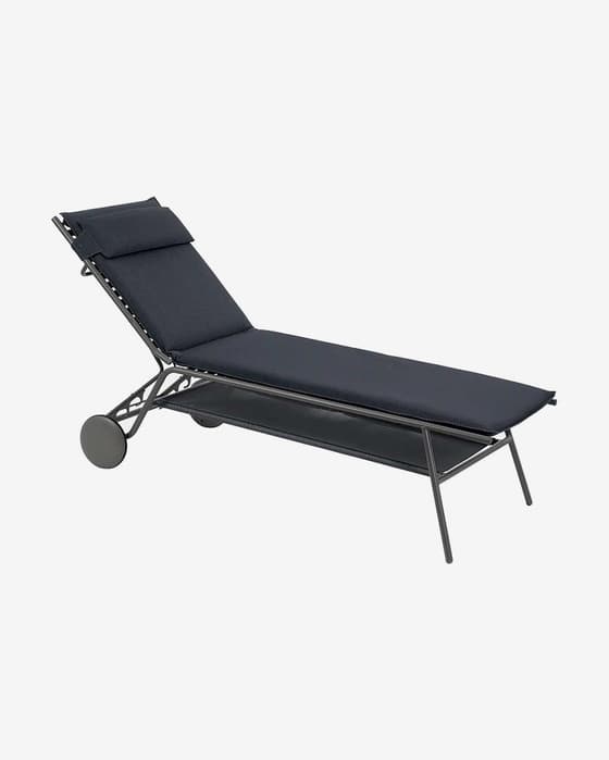 Lafuma Mobilier Miami II Haut BeComfort Liegestuhl schwarz