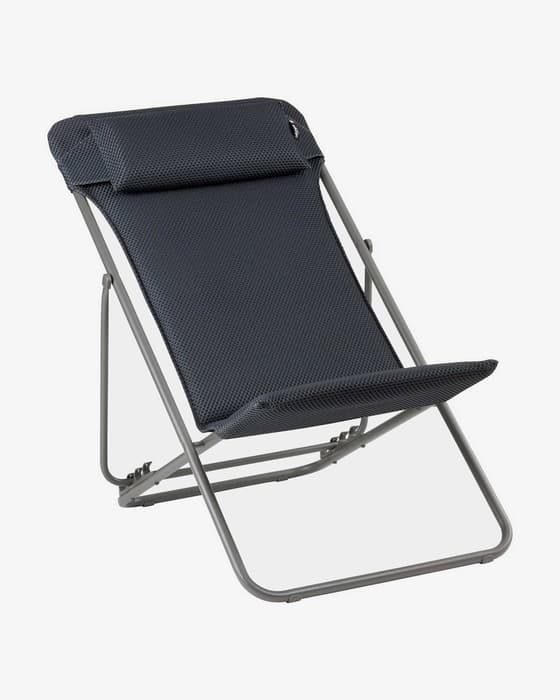 Lafuma Mobilier Maxi Transat Plus BeComfort Klappstuhl schwarz