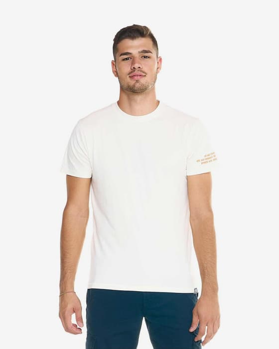 Camiseta Leone 1947 Shades manga corta blanco