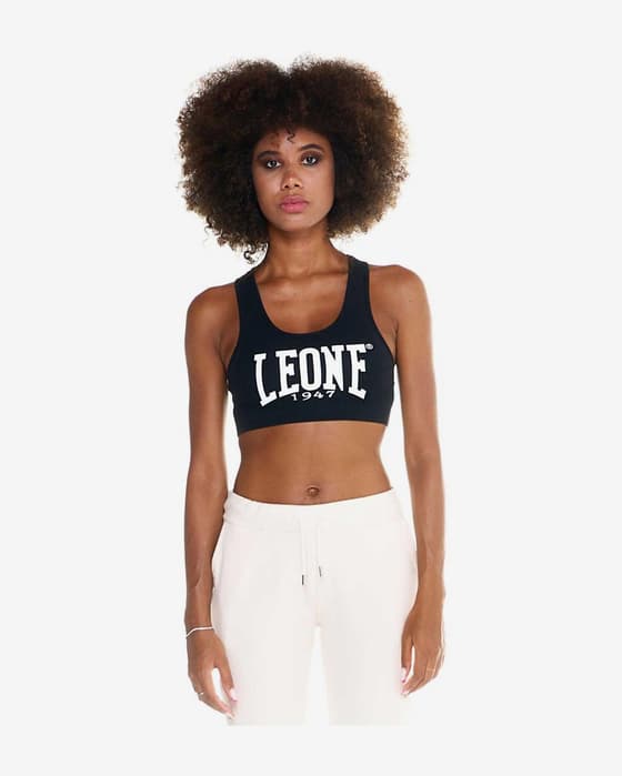 Sujetador Leone 1947 Logo negro blanco