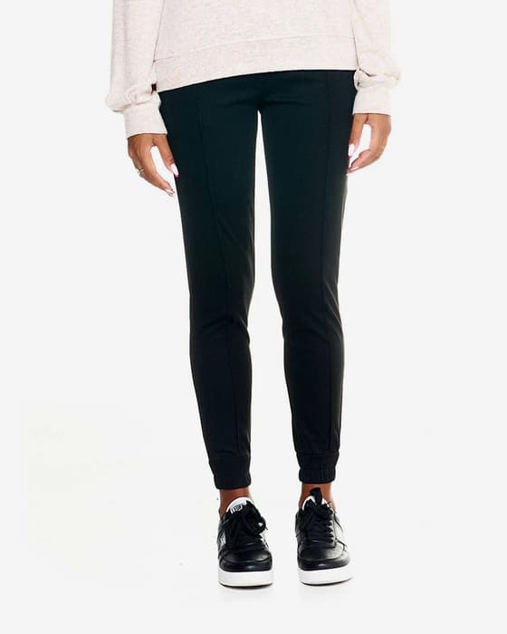 Pantalón largo Leone 1947 Winter Chic Boxing negro mujer