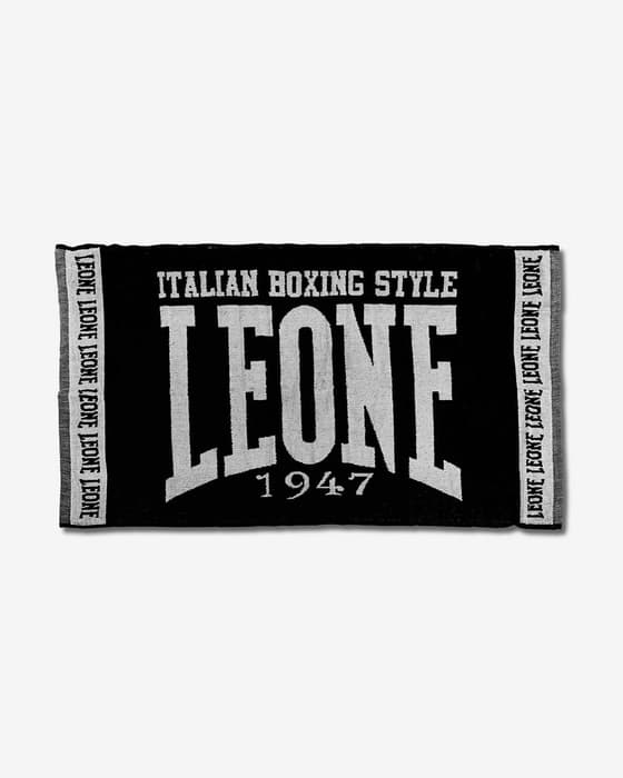Toalla Leone 1947 Ring negro blanco
