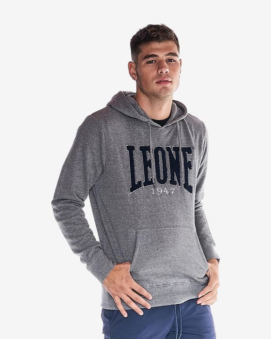 Sudadera con capucha Leone 1947 College Medium gris oscuro negro