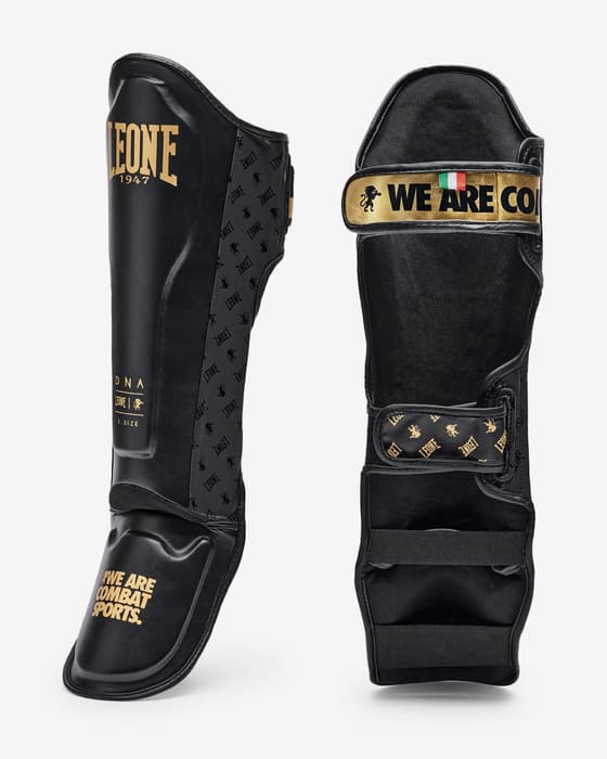 Leone 1947 DNA Gel Shin Pads Black Gold