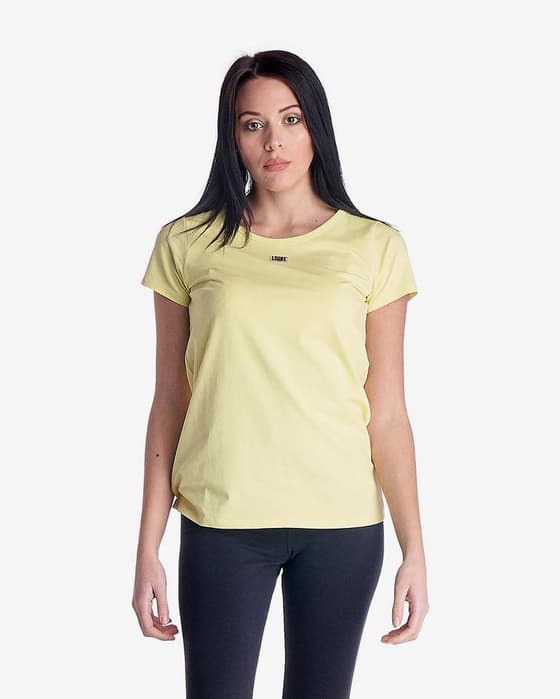 Camiseta Leone 1947 Basic Lead manga corta mujer amarillo