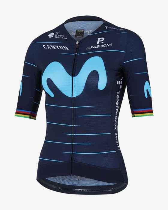Maillot Movistar Team 2022 World Champion Replica manche courte femme