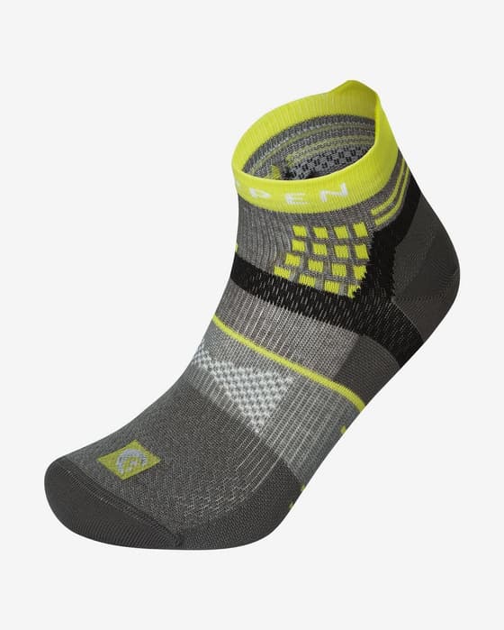 Lorpen T3 Light Hiker Mini Eco Socks dark grey neon yellow