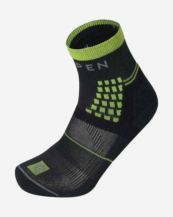 Lorpen T3 Light Hiker Shorty Eco Socks Black Green