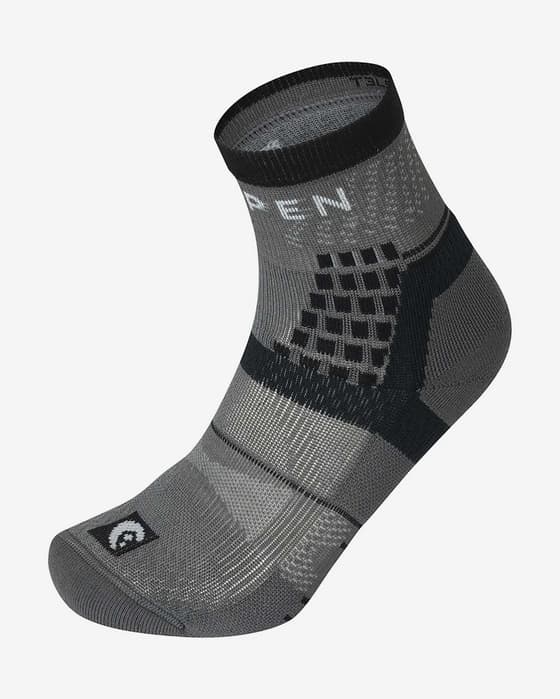 Lorpen T3 Light Hiker Shorty Eco Socks Grey Black