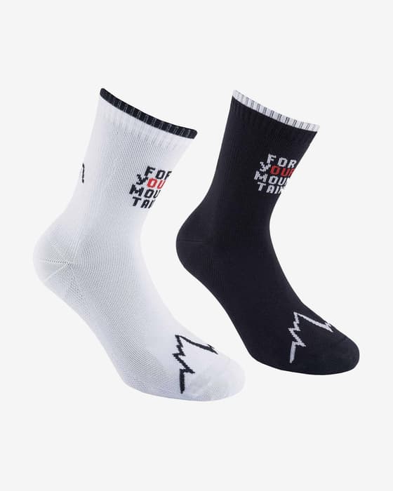 Calcetines La Sportiva For Your Mountain blanco negro