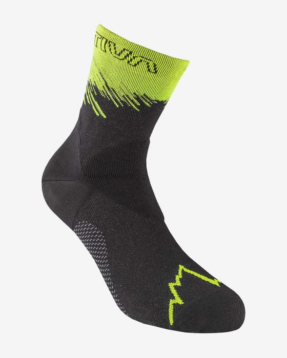 Calcetines La Sportiva Ultra Running negro intenso amarillo