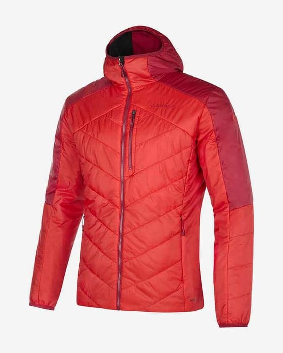 Chaqueta con capucha La Sportiva Mythic PrimaLoft rojo brillante