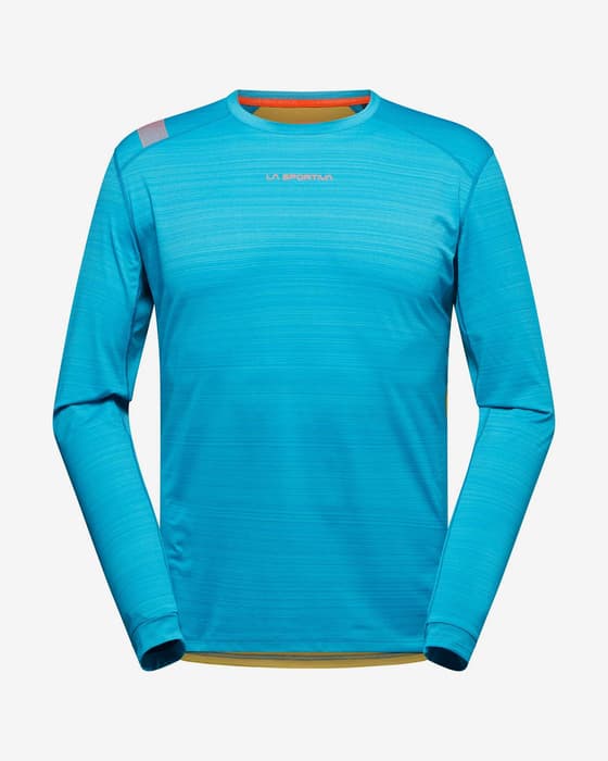 Maillot de corps La Sportiva Tour manche longue bleu ciel jaune