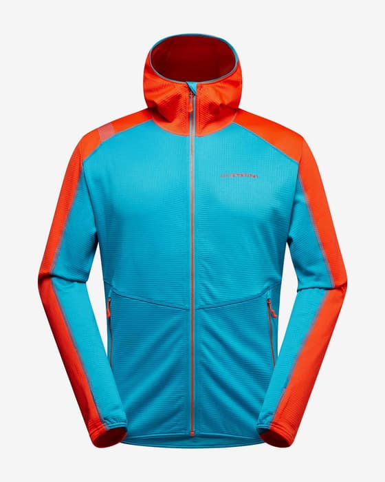 Sudadera con capucha La Sportiva Upendo azul claro rojo