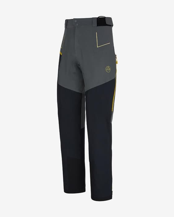 Pantalón largo La Sportiva Crizzle Evo Shell negro gris amarillo