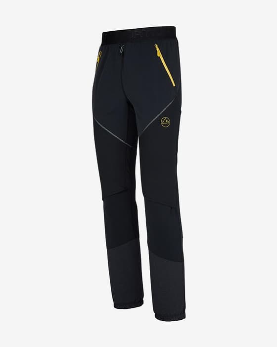 Pantalón largo La Sportiva Kyril Regular negro amarillo mate