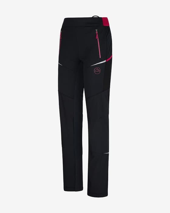 Pantalón largo La Sportiva Ikarus Regular negro rojo claro mujer