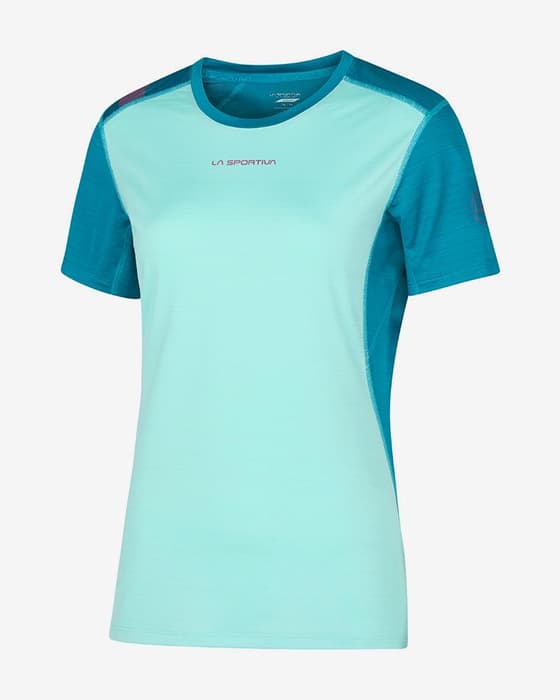 La Sportiva Sunfire Damen Kurzarm-Funktionsunterhemd himmelblau
