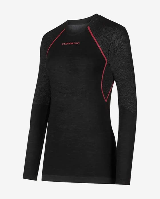 Camiseta interior La Sportiva Wool40 Aero manga larga negro mujer