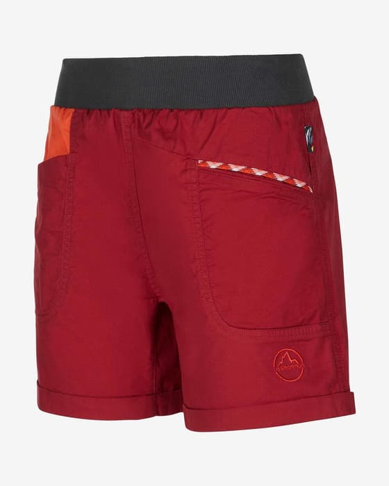 Pantalón corto La Sportiva Ramp rojo oscuro negro mujer