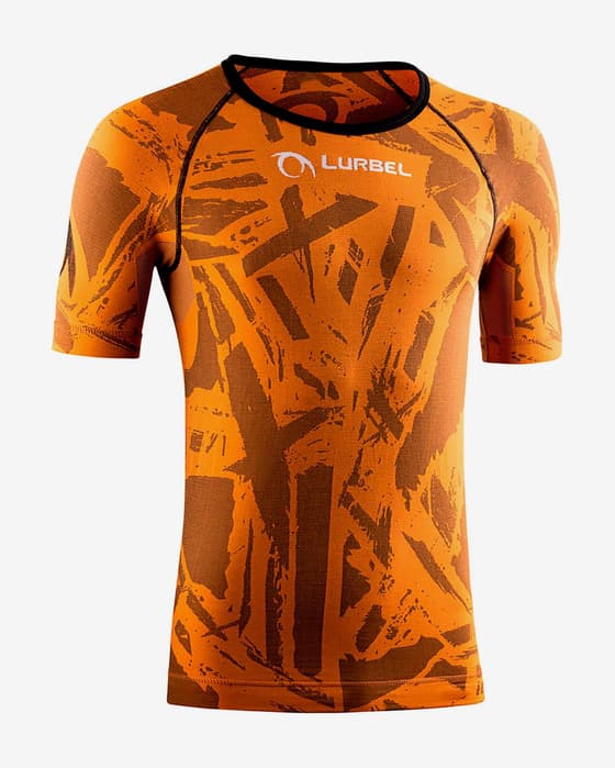 Camiseta Lurbel Spirit Blur manga corta naranja