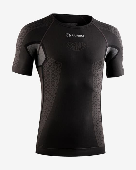 Camiseta Lurbel Cristallo manga corta negro eclipse