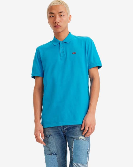Polo Levi's Housemark manga corta azul