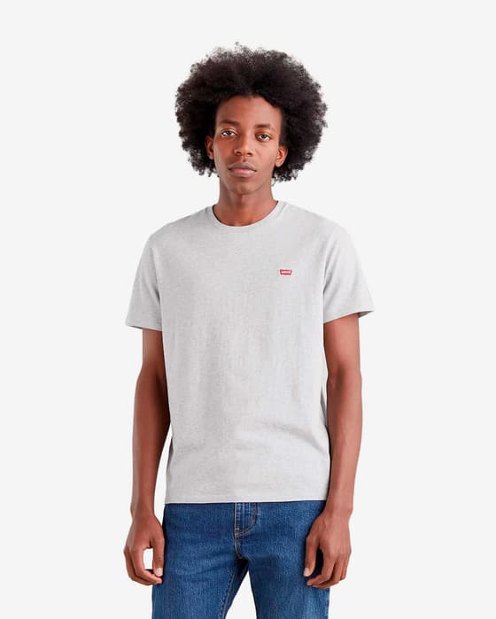 Camiseta Levi's Original Logo manga corta gris claro
