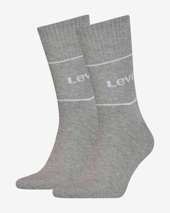 Calcetines Levi's Short Cut Logo gris (2 pares)