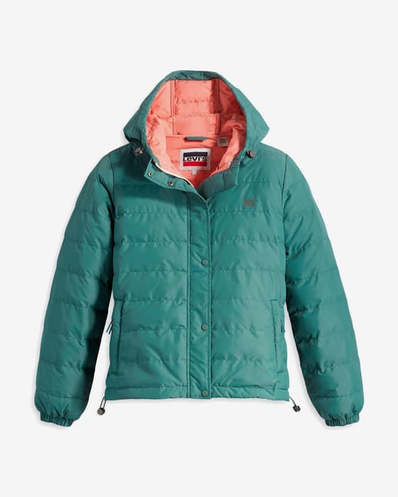 Chaqueta Levi's Edie Packable verde turquesa mujer