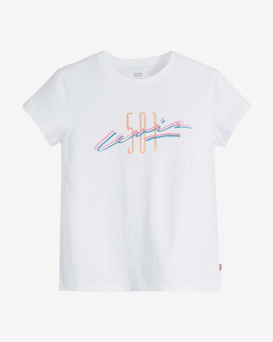 Camiseta Levi's Graphic Authentic manga corta blanco puro mujer
