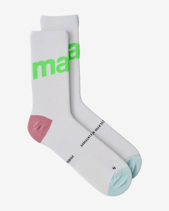 Calcetines MAAP Training blanco verde neón