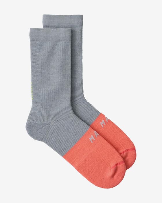 Calcetines MAAP Division Merino gris naranja