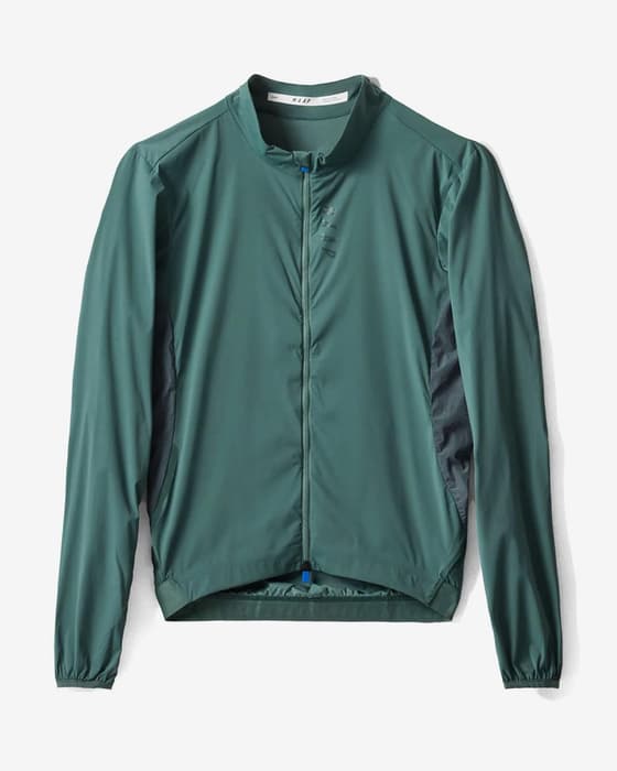 Chaqueta fina cortavientos MAAP Flow verde bálsamo