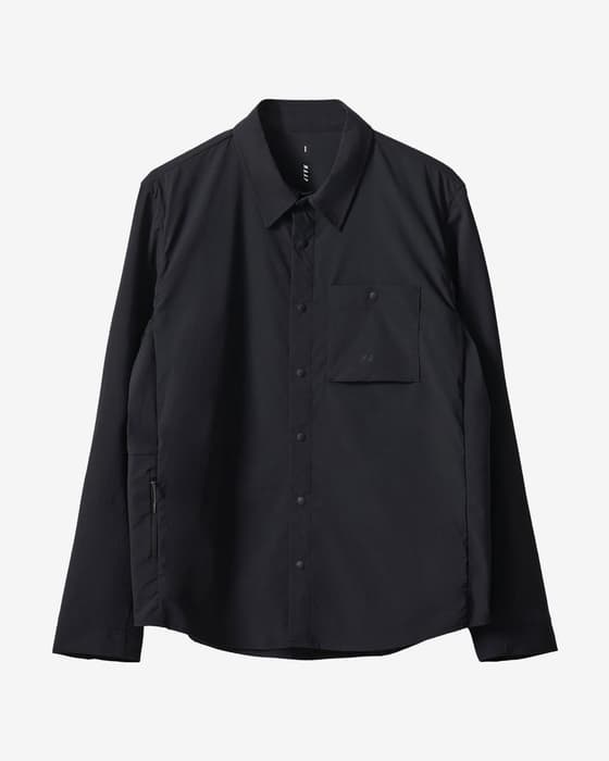 Camisa MAAP Transit Pocket manga larga negro