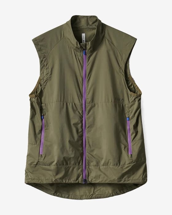 Chaleco cortavientos MAAP Alt_Road Wind verde caqui violeta