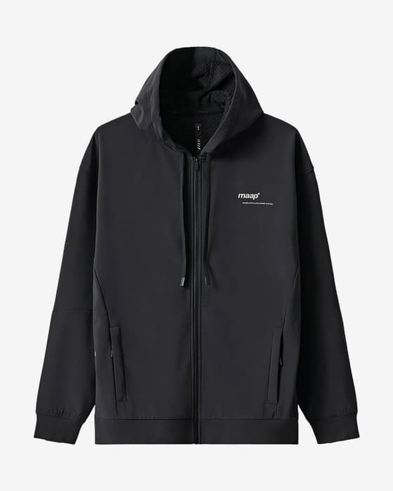 Sudadera con capucha MAAP Training Full Zip negro intenso
