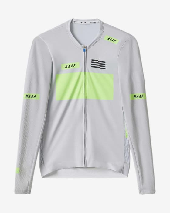 Maillot MAAP System Pro Air manche longue blanc vert clair