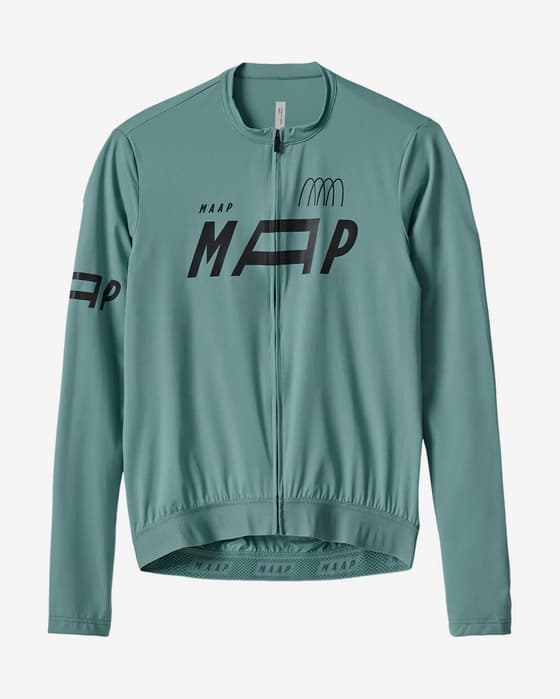 Maillot MAAP Adapt manche longue bleu algue