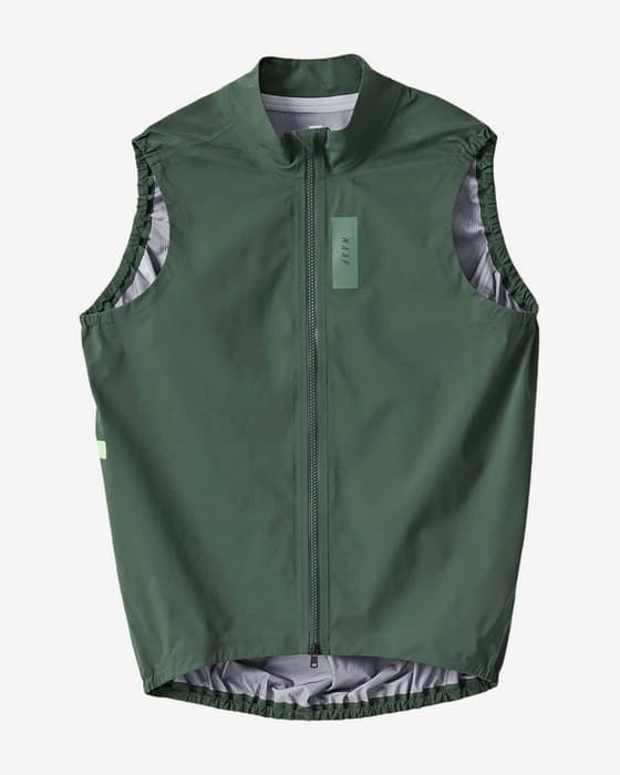 Chaleco impermeable MAAP Atmos verde bronce