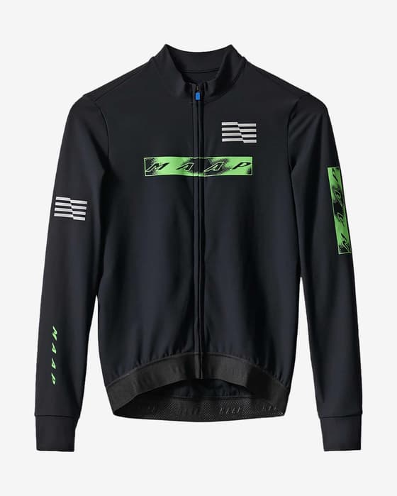 Maillot MAAP X Lifeplus-Wahoo Thermal manche longue noir vert
