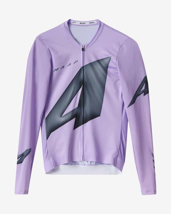 Maillot MAAP Orbit Pro Air 2.0 manche longue violet rouge