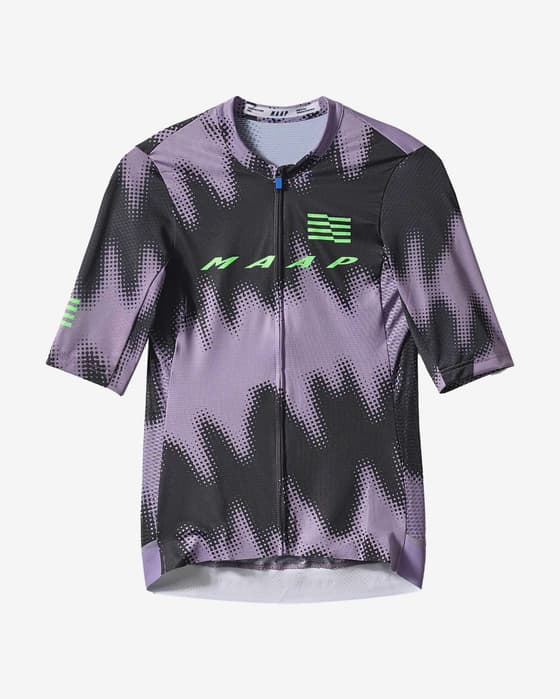 Maillot MAAP X Lifeplus-Wahoo 2024 Pro Air 2.0 manga corta negro lila verde mujer