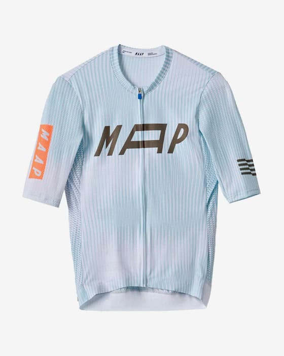 Maillot MAAP Privateer Freddy Ovett Pro manche courte bleu glace femme