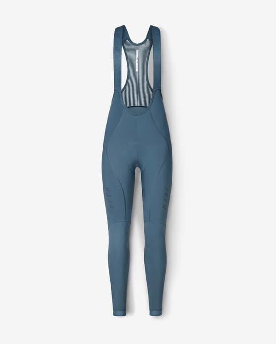 Culote largo MAAP Team Evo Thermal azul mate mujer